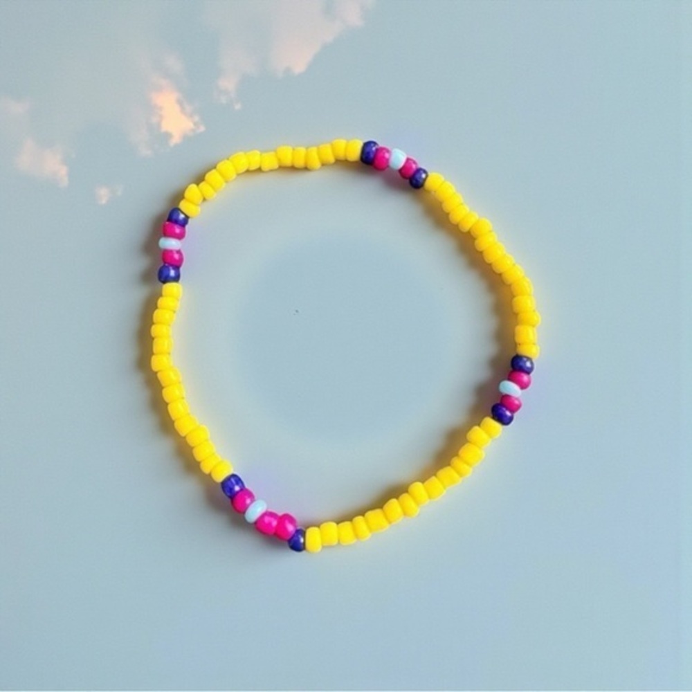 Yellow Thin Stretchy Bracelet